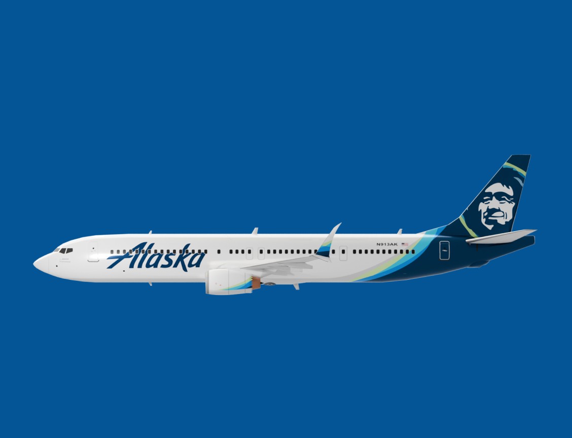 3D render of plane.